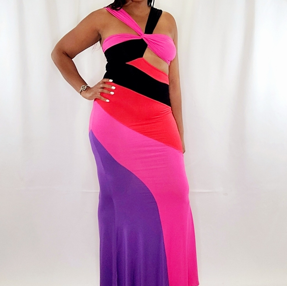 Color Block Dress - Picture 2 of 5